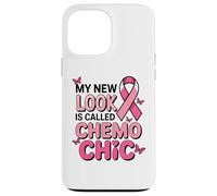 Breast Cancer Fighter Pink Ribbon Chemo Chic Butterfly Case for iPhone 13 Pro Max