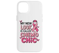 Breast Cancer Fighter Pink Ribbon Chemo Chic Butterfly Case for iPhone 14 Plus