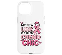 Breast Cancer Fighter Pink Ribbon Chemo Chic Butterfly Case for iPhone 15