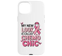 Breast Cancer Fighter Pink Ribbon Chemo Chic Butterfly Case for iPhone 15 Plus