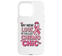 Breast Cancer Fighter Pink Ribbon Chemo Chic Butterfly Case for iPhone 15 Pro Max