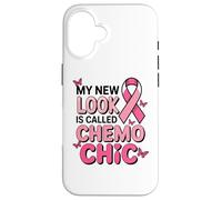 Breast Cancer Fighter Pink Ribbon Chemo Chic Butterfly Case for iPhone 16