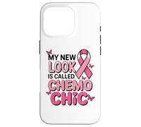 Breast Cancer Fighter Pink Ribbon Chemo Chic Butterfly Case for iPhone 16 Pro
