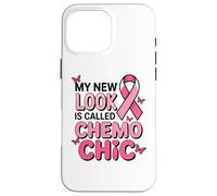 Breast Cancer Fighter Pink Ribbon Chemo Chic Butterfly Case for iPhone 16 Pro Max
