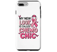 Breast Cancer Fighter Pink Ribbon Chemo Chic Butterfly Case for iPhone 7 Plus/8 Plus