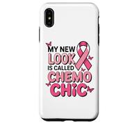 Breast Cancer Fighter Pink Ribbon Chemo Chic Butterfly Case for iPhone XS Max