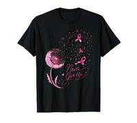 Breast Cancer Fighter Survivor Pink Ribbon Dandelion Value Graphic T-Shirt