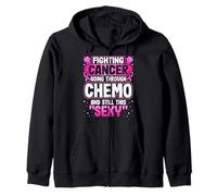 Breast Cancer - Fighting Bladder Cancer Going Through Chemo Zip Hoodie