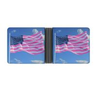 Breast Cancer Flag Printed Bifold Wallet with Hidden Compartments Pocket Money and Credit Card Holder for Men Women