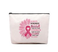 Breast Cancer Gifts Makeup Bag for Woman, Breast Cancer Survivor Gifts for Woman, Breast Cancer Accessories Cosmetic Bags Gifts for Women Recovery