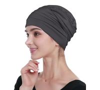 Breast Cancer Headwear Chemotherapy Cap Head Wraps Grey