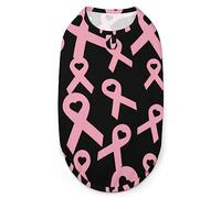 Breast Cancer Heart Doghirtsummer Pet T-Shirtsoftleeveless Tank Top Pet Clothes formall Puppy and Cats XX-Large