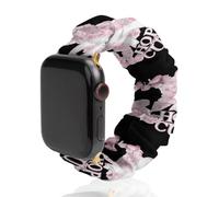 Breast Cancer Hope Fight Cure Scrunchie Watch Band Strap Wristbands Compatible with IWatch 42mm/44mm