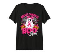 Breast Cancer is Boo Sheet Ghost Halloween Pink Ribbon Gift Premium T-Shirt