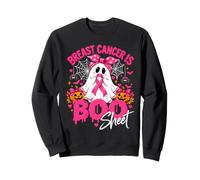 Breast Cancer Is Boo Sheet Ghost Halloween Pink Ribbon Gift Sweatshirt