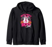 Breast Cancer Is Boo Sheet Ghost Halloween Pink Ribbon Gift Zip Hoodie