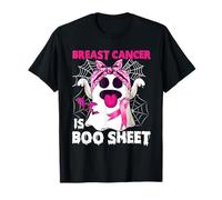 Breast Cancer is Boo Sheet Halloween Funny Ghost Pink Ribbon T-Shirt
