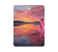 Breast Cancer New Beginnings Car Air Freshener Aromatherapy Tablet Hanging Decor for Rearview Mirror Dorm