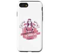 Breast Cancer Picked The Wrong Girl Chick Fighting Women Case for iPhone SE (2020) / 7/8