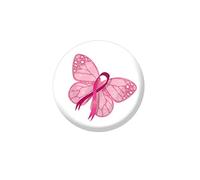 Breast Cancer Pin Pink Ribbon Enamel Brooch Pin Badge Women'S Round Accessory Breast Cancer Awareness Gifts Love Thank You Doctor Nurse Help Lapel Pins For Women Charity Public And Social Events