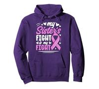 Breast Cancer Pink Ribbon My Sister Fight Awareness Month Pullover Hoodie
