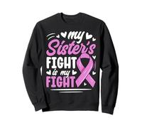 Breast Cancer Pink Ribbon My Sister Fight Awareness Month Sweatshirt