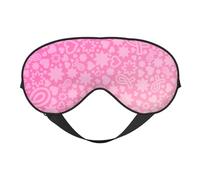 Breast Cancer Pink Ribbons Awareness Sleep Mask, Eye Masks for Sleep Double-Sided, Sleep Masks for Women Men, Blackout Eye Covers for Sleeping, Travel