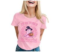 Breast Cancer Prevention Month T-Shirt - International Pink Ribbon Print Women's Tee