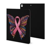 Breast Cancer Rainbow Ribbon Butterfly Case Compatible for IPAD 2020 （10.2in） Tablet Cases Cover Protective Auto Wake/Sleep