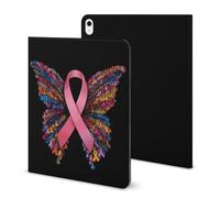 Breast Cancer Rainbow Ribbon Butterfly Case Compatible for IPAD 2020 AIR 4 （10.9in） Tablet Cases Cover Protective Auto Wake/Sleep