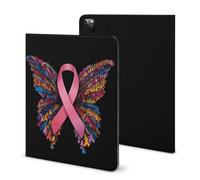 Breast Cancer Rainbow Ribbon Butterfly Case Compatible for IPAD Pro 2020 （11in） Tablet Cases Cover Protective Auto Wake/Sleep