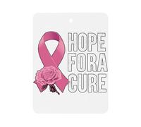 Breast Cancer Ribbon Cure Car Air Freshener Aromatherapy Tablet Hanging Decor for Rearview Mirror Dorm