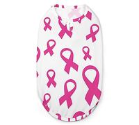 Breast Cancer Ribbon Pattern Doghirtsummer Pet T-Shirtsoftleeveless Tank Top Pet Clothes formall Puppy and Cats X-Large