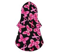 Breast Cancer Ribbon Pet Hoodie, Suitable for Small Dogs and Cats Pet Winter Coat