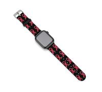 Breast Cancer Ribbons Awareness Bows Silicone Watch Band Replacement Watch Straps Adjustable Sport Wristband for Women Men 42mm/44mm