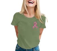 Breast Cancer Shirt Pink Ribbon Tshirt This is My Cancer Fighting Shirt T-Shirt Awareness Tee Tops Race for Life T Pink T Womens Gifts for Women October Family Mom (Light Green,XL)