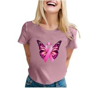 Breast Cancer Shirt,This is My Fighting Shirt T-Shirt Pink Ribbon Tshirt Tops T Women 3XL Race for Life T-Shirts Gifts Diagnosed with Female UK Funny Support for My Mom (Pink,L)
