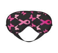 Breast Cancer Sleep Mask, Eye Masks for Sleep Double-Sided, Sleep Masks for Women Men, Blackout Eye Covers for Sleeping, Travel