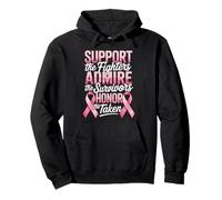 Breast Cancer Support Admire Honor Breast Cancer Awareness Pullover Hoodie