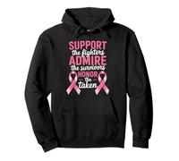 Breast Cancer Support Admire Honor Breast Cancer Awareness Pullover Hoodie