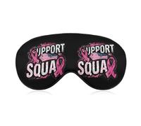 Breast Cancer Support Squad U.S.A. Flag Sleep Eye Mask Night Shade Cover Soft Adjustable for Travel Naps