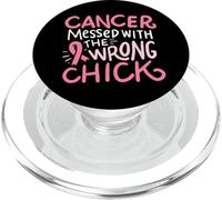 Breast Cancer Survivor Fight Chemo Gift Pink October Ribbon PopSockets PopGrip for MagSafe