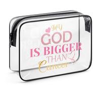 Breast Cancer Survivor Gift Breast Cancer Gifts for Woman Makeup Bag Get Well Soon Gifts Cancer Awareness Gifts Inspirational Chemo Gifts for Cancer Patients Friend Family Zipper Cosmetic Toiletry Bag