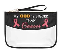 Breast Cancer Survivor Gift Makeup Bag Cancer Awareness Chemo Patient Friends Coworker Inspirational Gift Cancer Care Gifts For Women Comfort Gifts Zipper Cosmetic Bag Breast Cancer Get Well Soon Gift