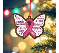 Breast Cancer Survivor Gifts for Woman 2025, Survivor Ornaments, Breast Cancer Ornaments for Tree, Cancer Survivor Ornament for Christmas, Cancer Warrior Ornament, Gift for Women (Breast Cancer 1)
