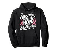 Breast Cancer Survivor Hope Pink Ribbon Pullover Hoodie