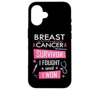 Breast Cancer Survivor I Fought And I Won Awareness Strength Case for iPhone 16