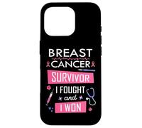 Breast Cancer Survivor I Fought And I Won Awareness Strength Case for iPhone 16 Pro