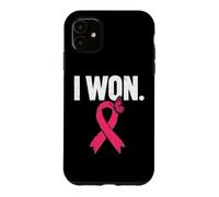 Breast Cancer Survivor I Won Pink Ribbon Butterfly Women Case for iPhone 11