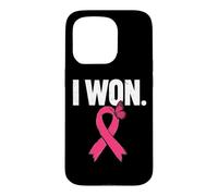 Breast Cancer Survivor I Won Pink Ribbon Butterfly Women Case for iPhone 15 Pro